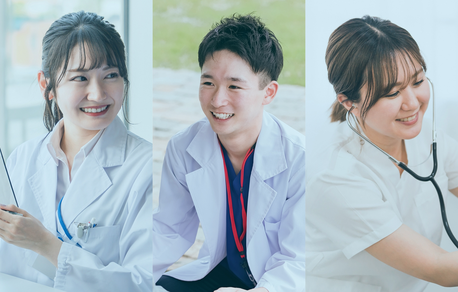 3人の職員の写真