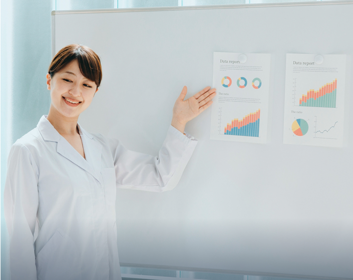 制度の整備と公平な評価の説明の写真